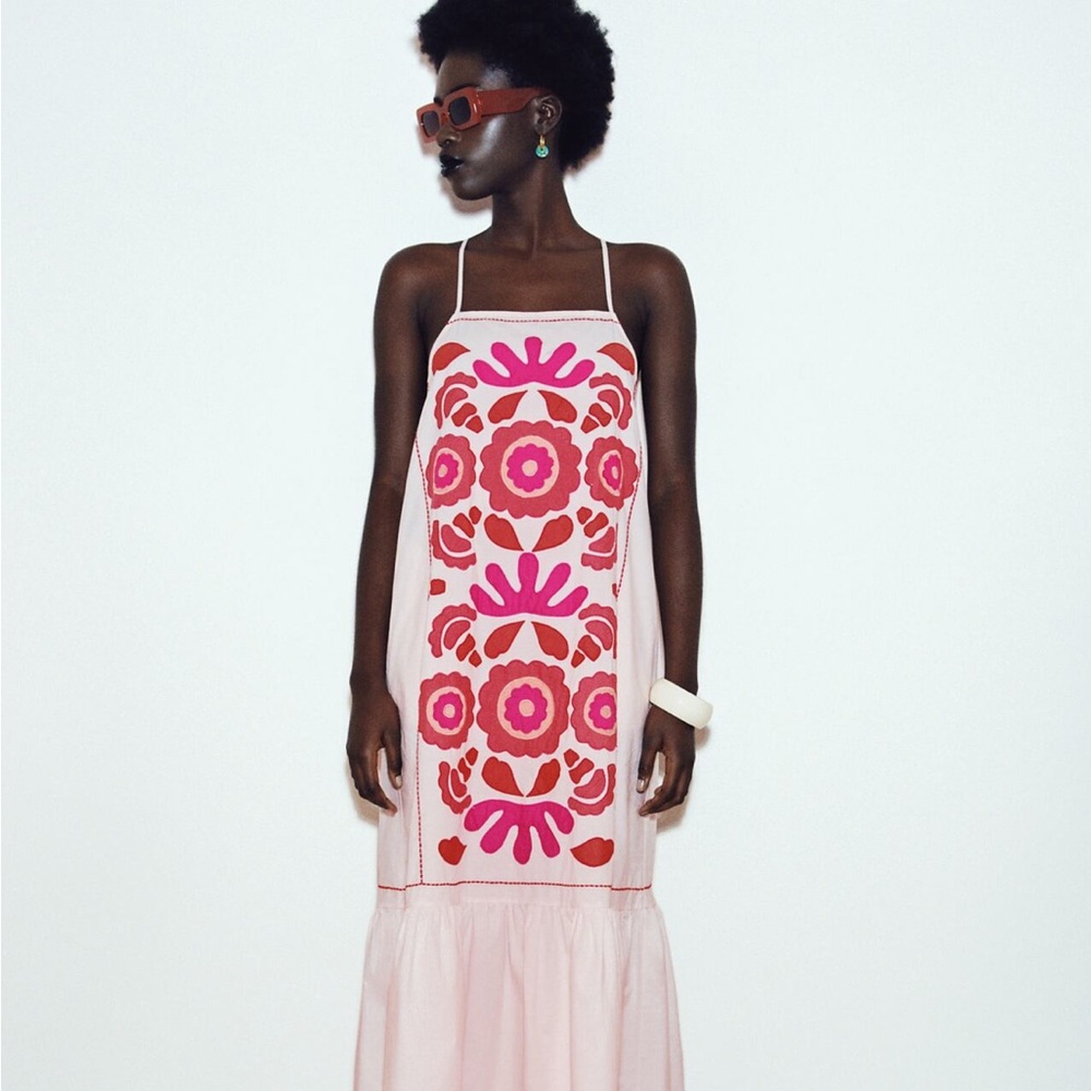 Limited edition Zara pink dress new without tags never worn.